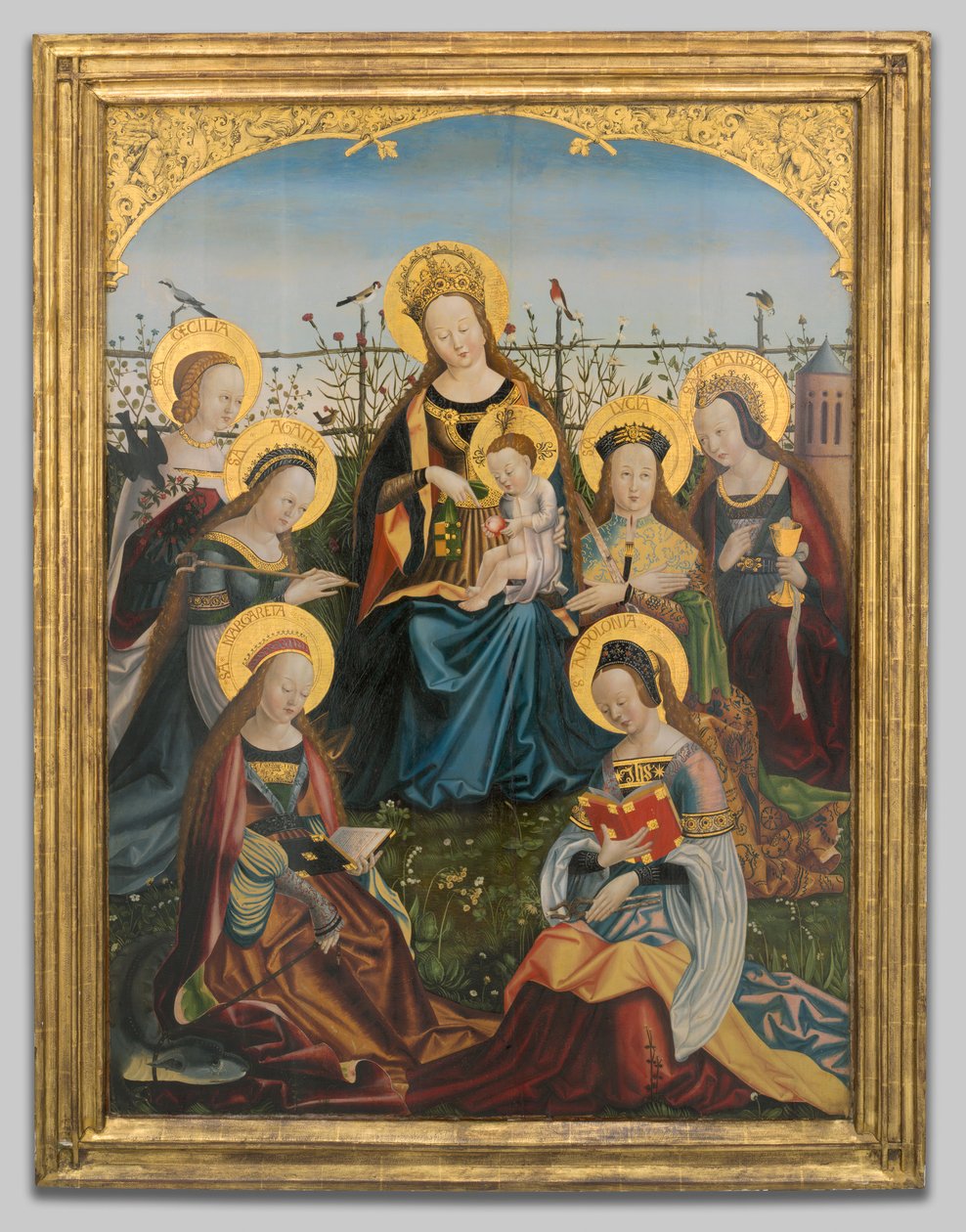 Trittico della Vergine e del Bambino con santi, 1505-15 da Unbekannt