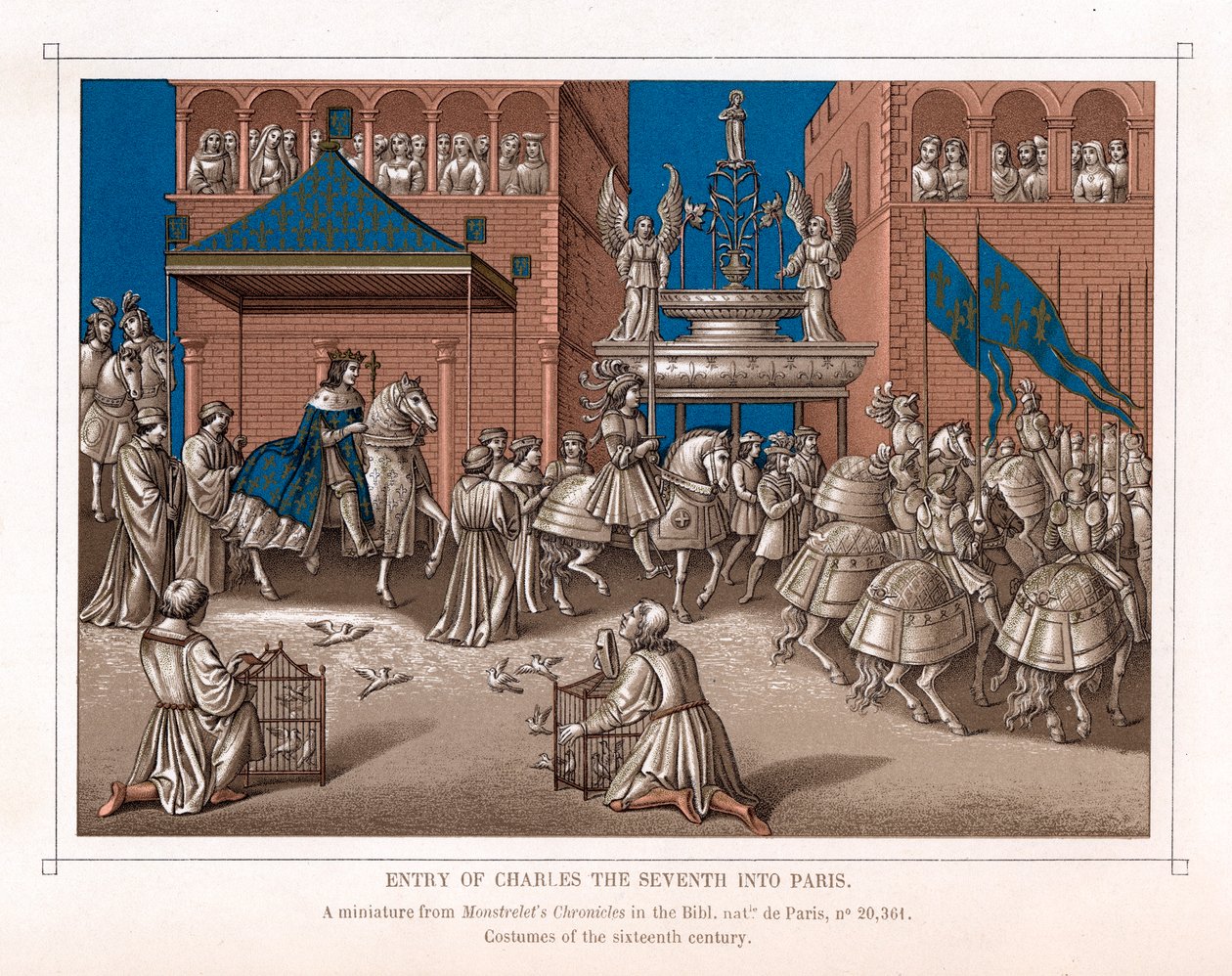 Ingresso trionfale di Carlo VII, re di Francia, a Parigi, c1435 da Unbekannt