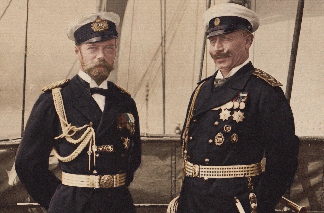 Zar Nicola II e Kaiser Guglielmo II a Björkö, 1905 da Unbekannt