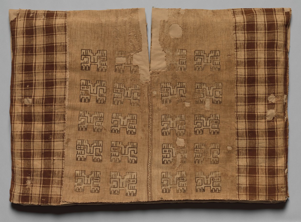 Tunica con animali di profilo e scacchiere, 700 a.C.-650 d.C. da Unbekannt
