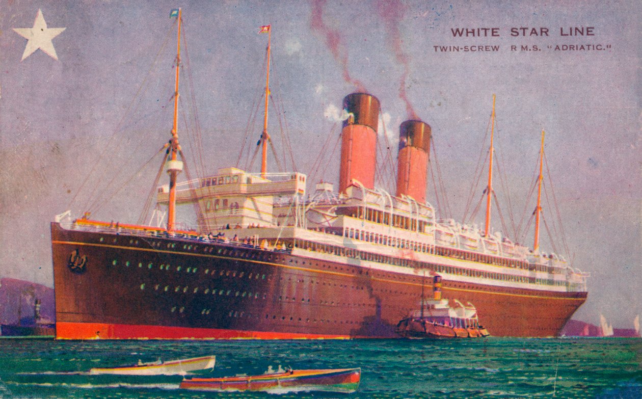 RMS Adriatic a doppia elica della White Star Line, c1907 da Unbekannt