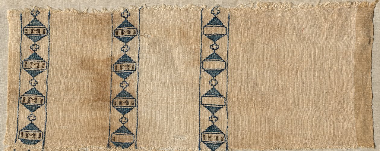 Due Frammenti di una Sciarpa o Copricapo, 1300 da Unbekannt