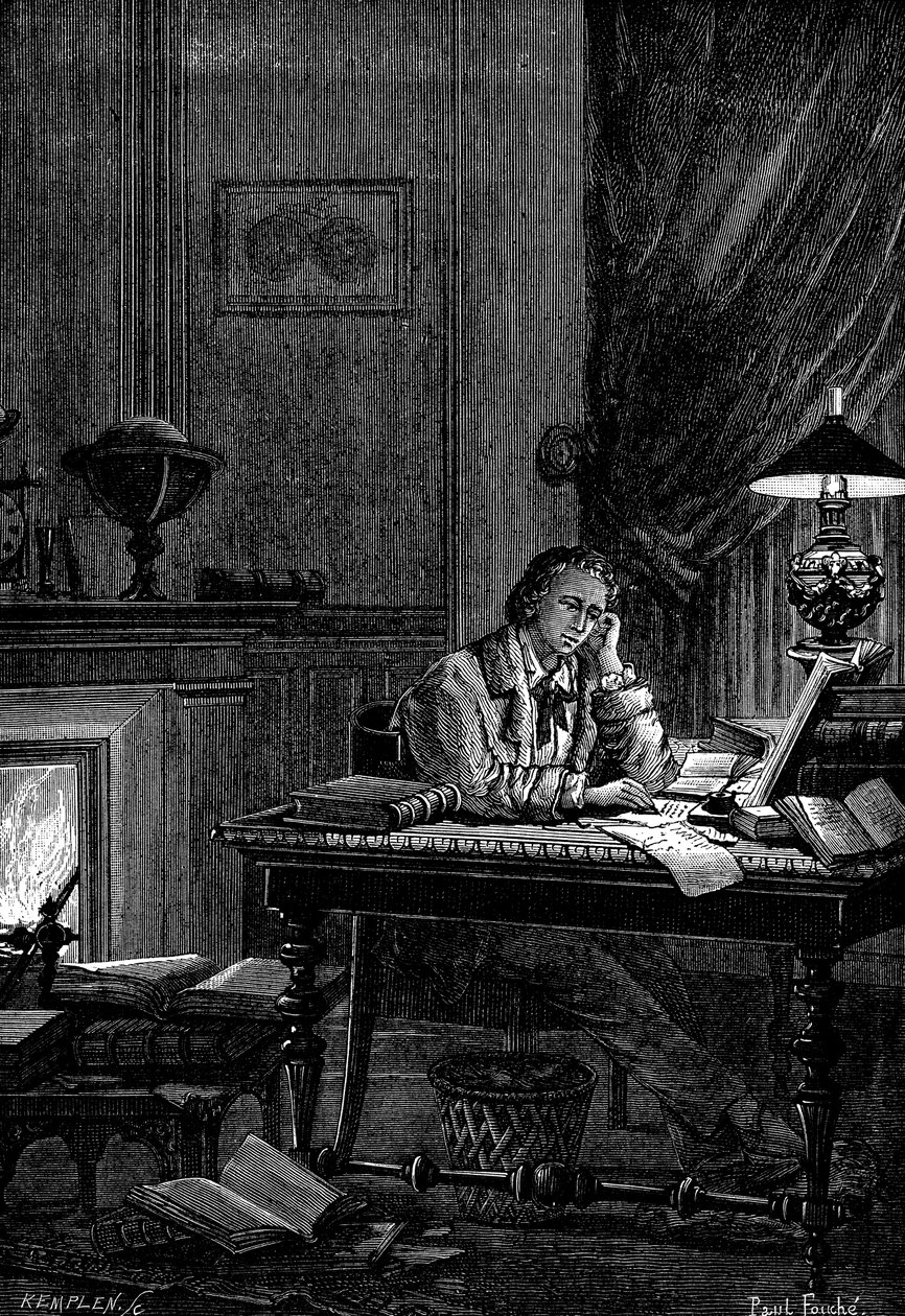 UJJ Leverrier, astronomo francese che calcola la posizione del pianeta Nettuno nel 1846, 1881 da Unbekannt