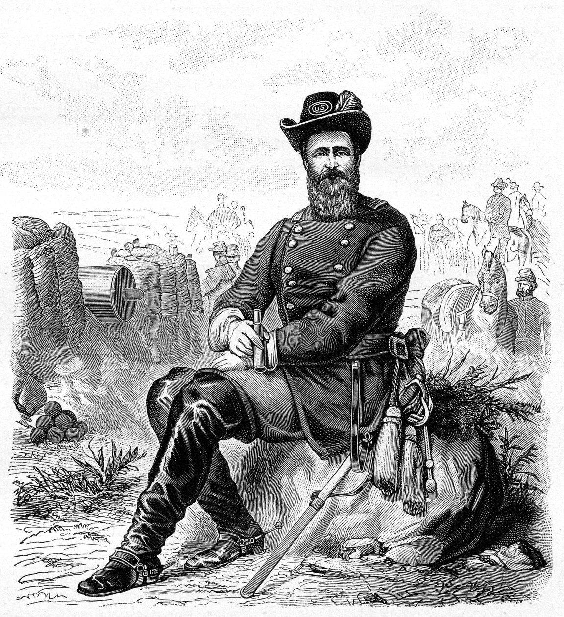 Ulysses S Grant, soldato e statista americano del 19° secolo, 1900 da Unbekannt