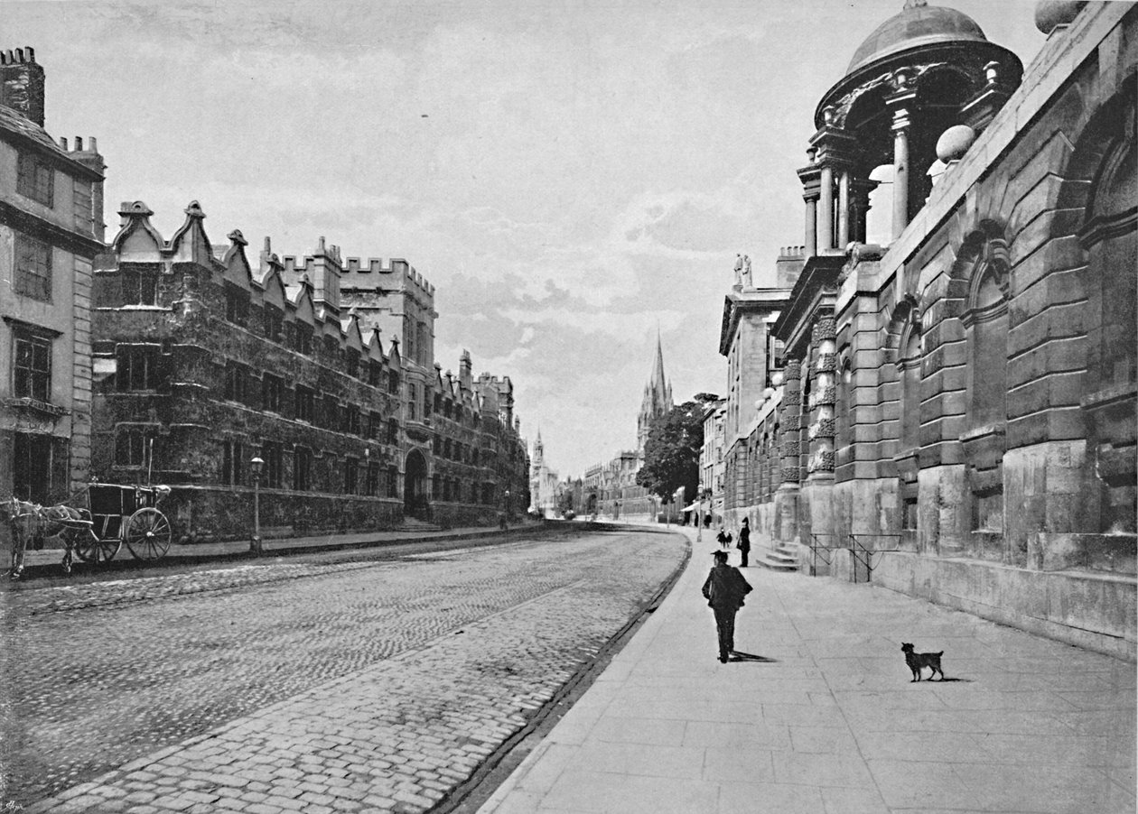 University College da High Street, Oxford, c1896 da Unbekannt