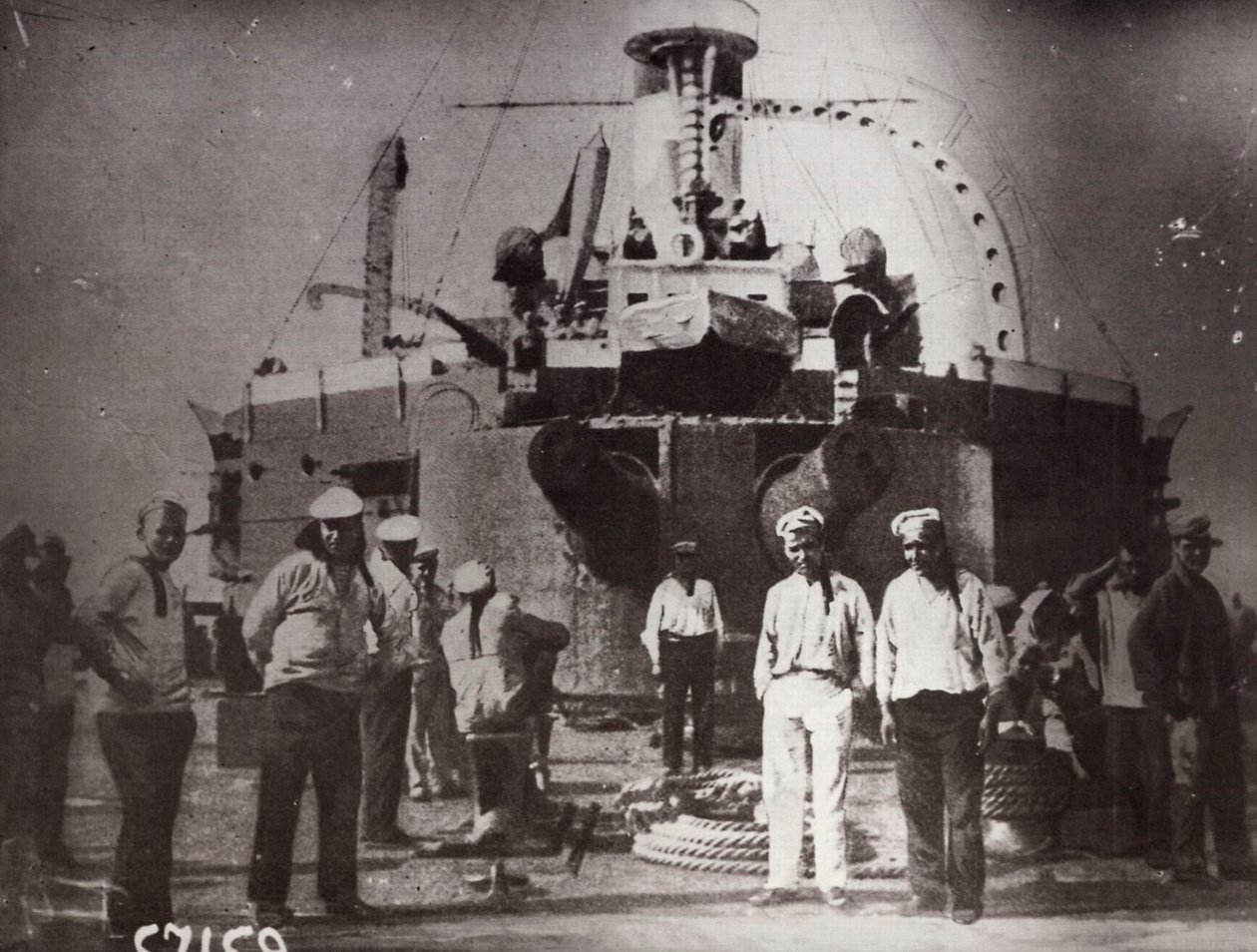 Rivolta sulla corazzata Potemkin, Costanza, Romania, 1905 da Unbekannt