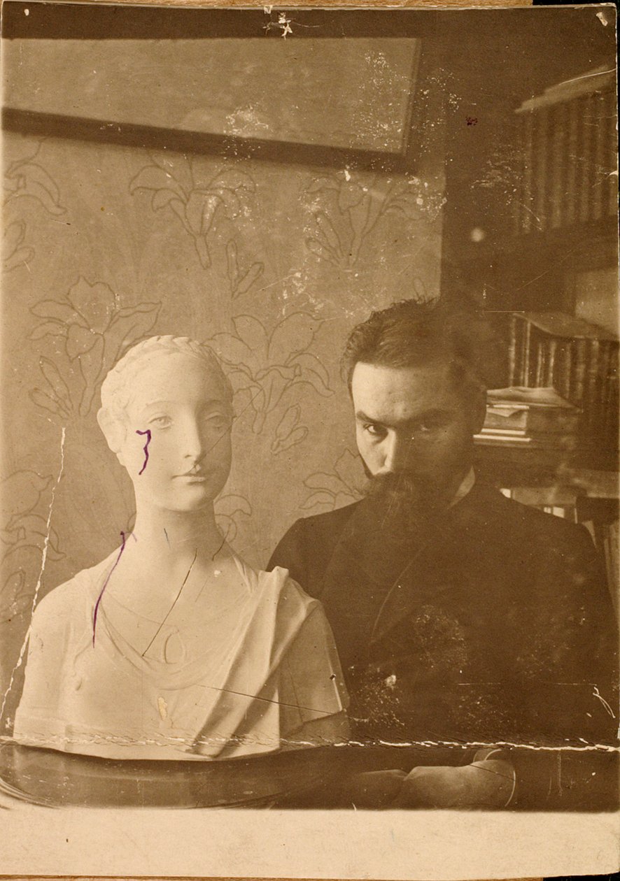 Valery Bryusov, autore e poeta russo, 1900 da Unbekannt