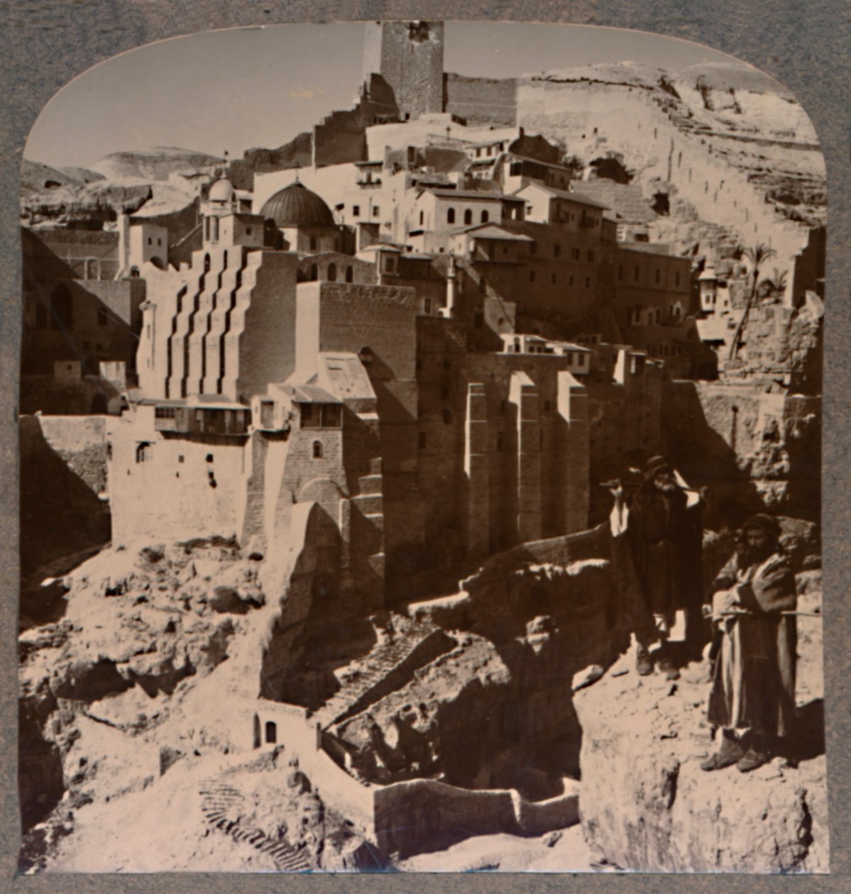 Valle di Mar Saba e Convento, dal Brook Kedron, c1900 da Unbekannt