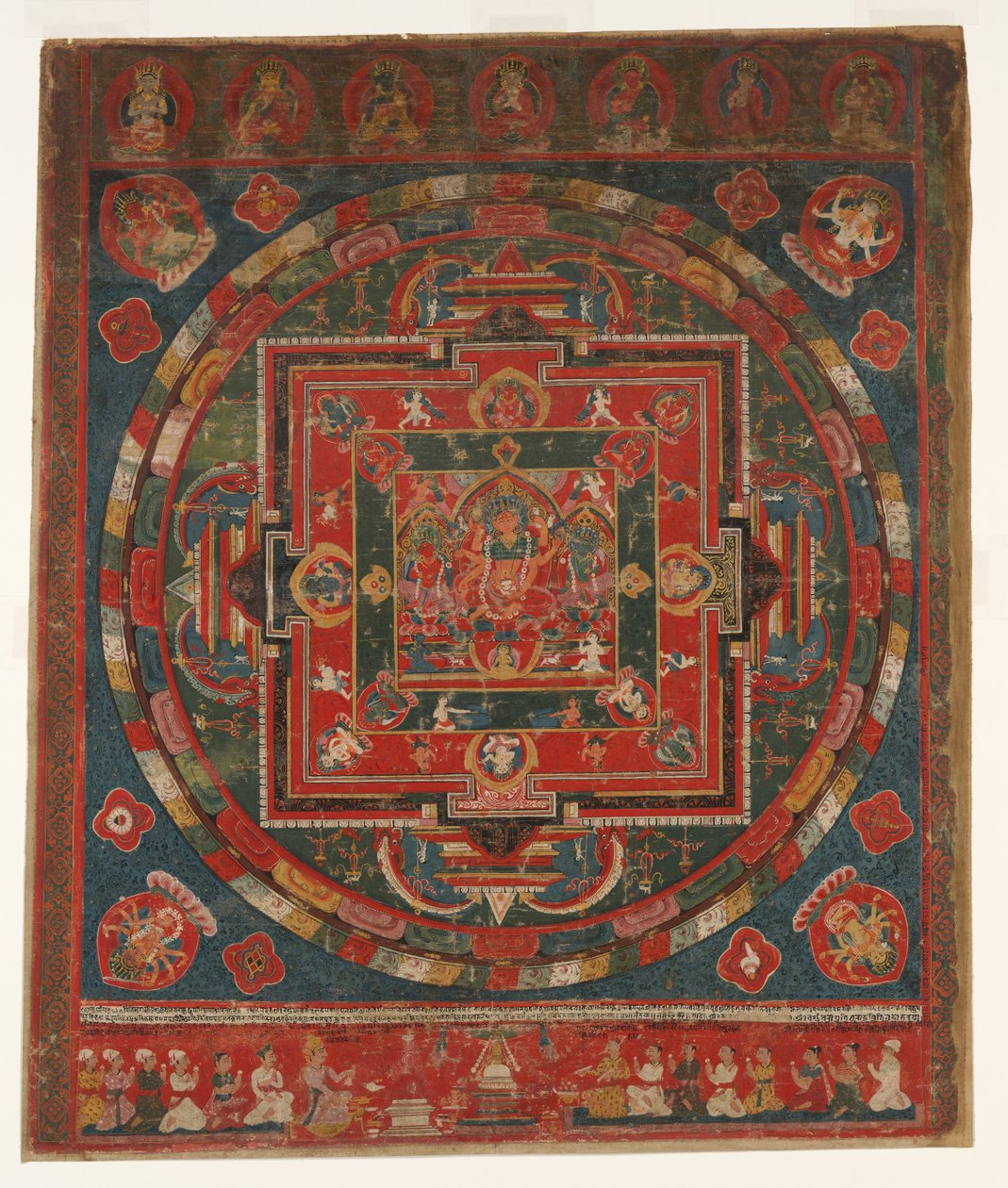 Vasudhara Mandala, datato al 1777 Samvat 897 da Unbekannt