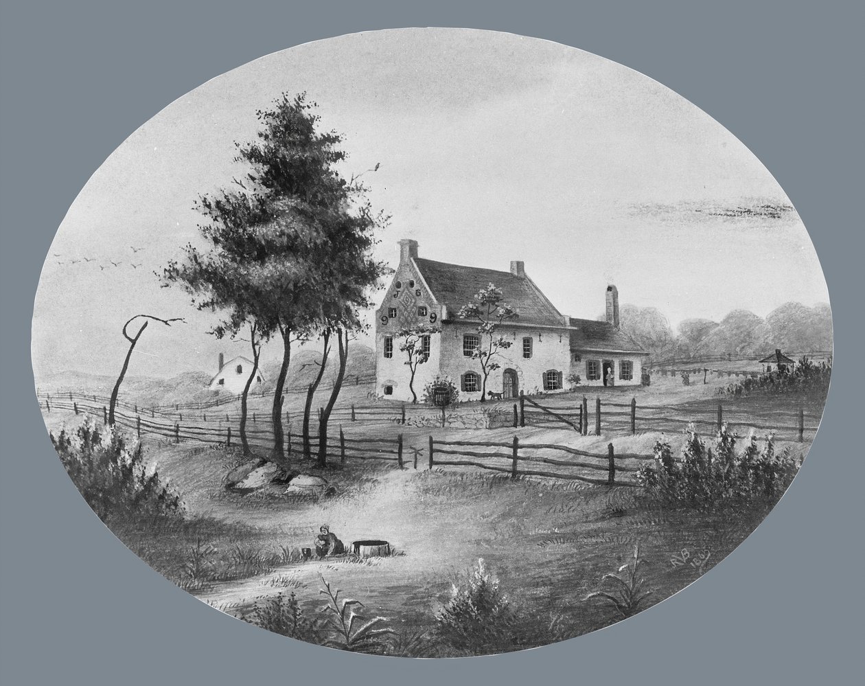 Casa Vechte a Gowannus, Brooklyn, New York, 1865 da Unbekannt