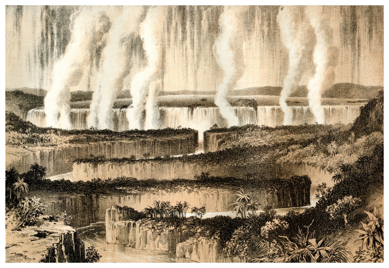 Cascate Vittoria dello Zambesi, 1883 da Unbekannt