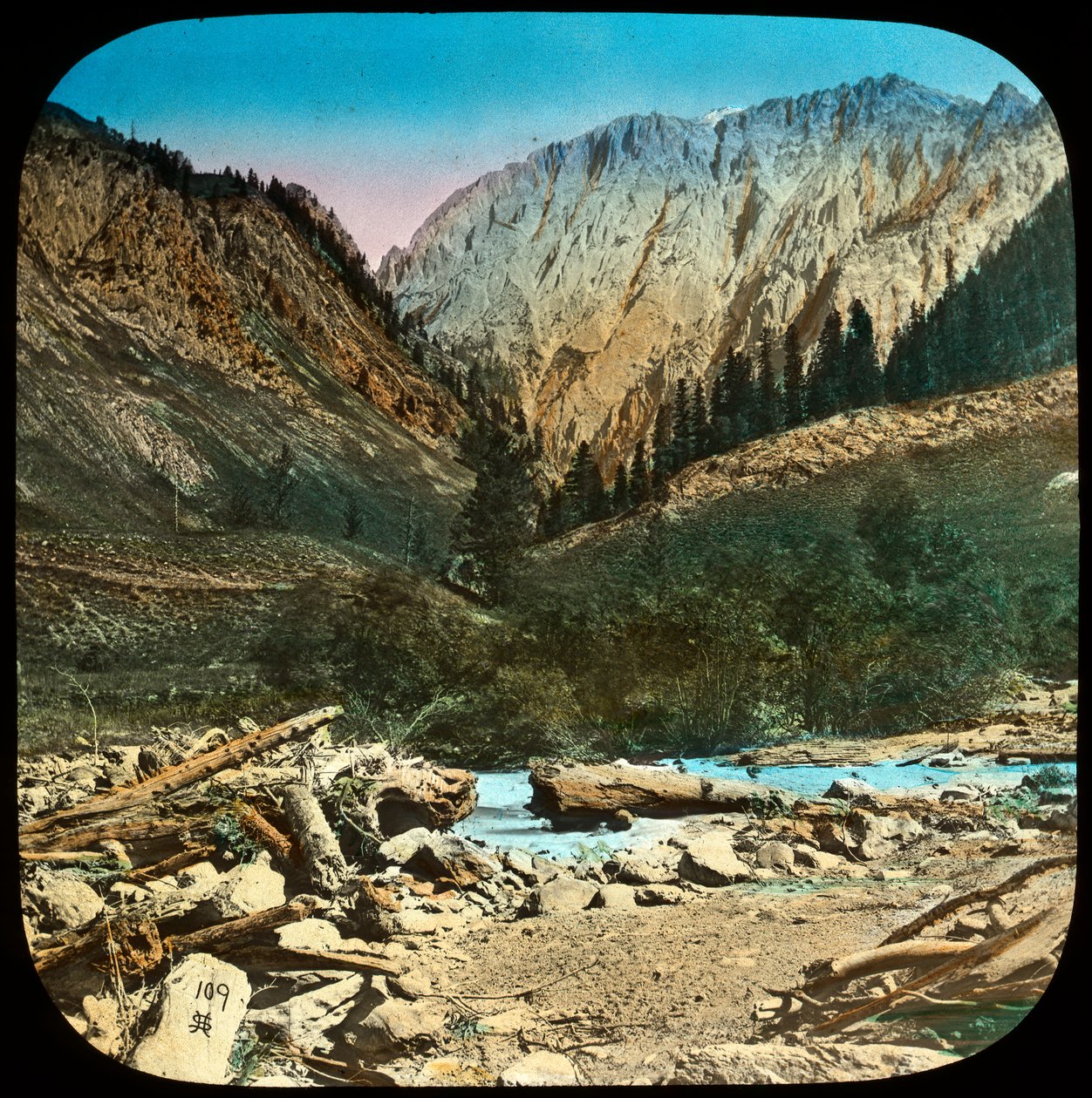 Vista tra Sonamarg e Baltal, Kashmir, India, fine XIX o inizio XX secolo da Unbekannt