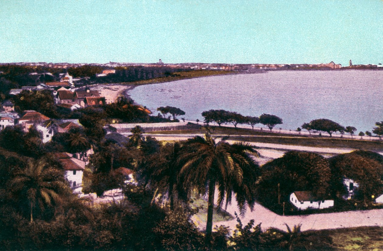 Vista da Malabar Hill, Bombay, India, inizio XX secolo da Unbekannt