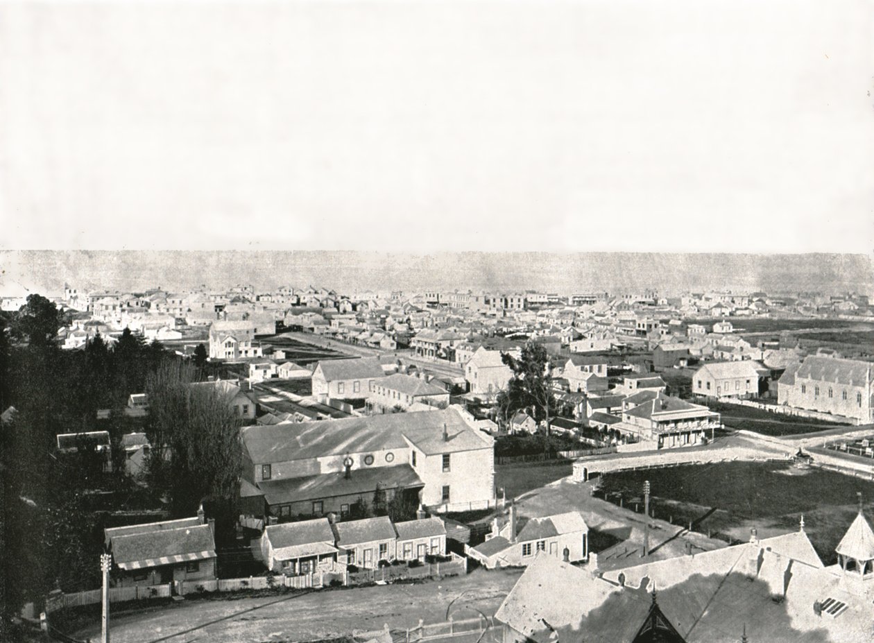 Vista da Milton Road, Napier, Nuova Zelanda, 1895 da Unbekannt