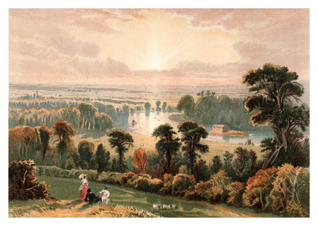 Vista da Richmond Hill, 1880 da Unbekannt
