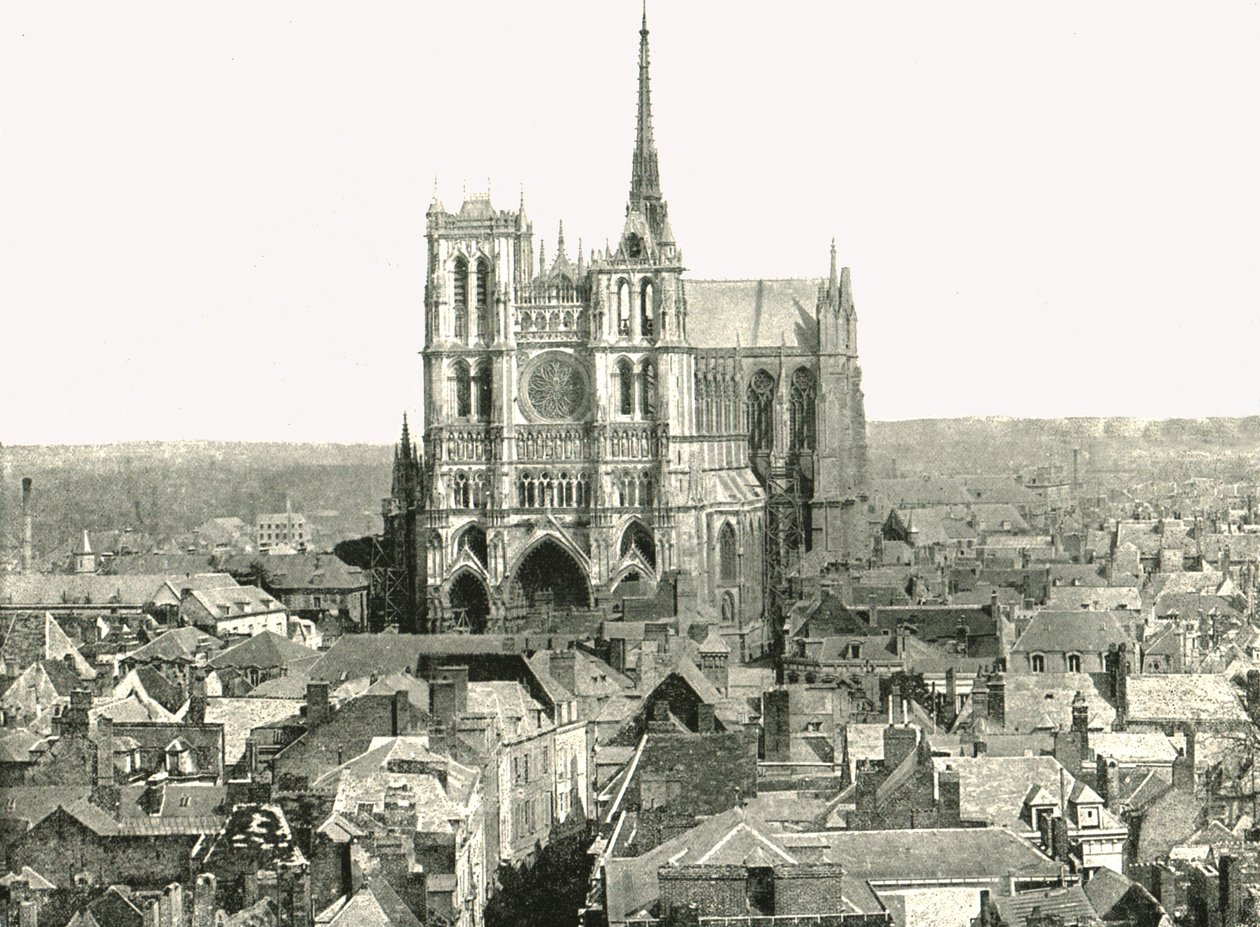 Vista dal Campanile, Amiens, Francia, 1895 da Unbekannt