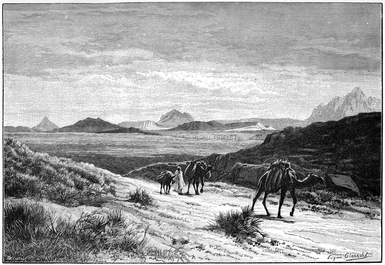 Vista dal Passo Tellat, Tunisia, c1890 da Unbekannt