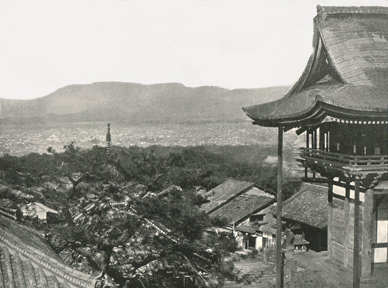 Vista dalle colline, Kyoto, Giappone, 1895 da Unbekannt