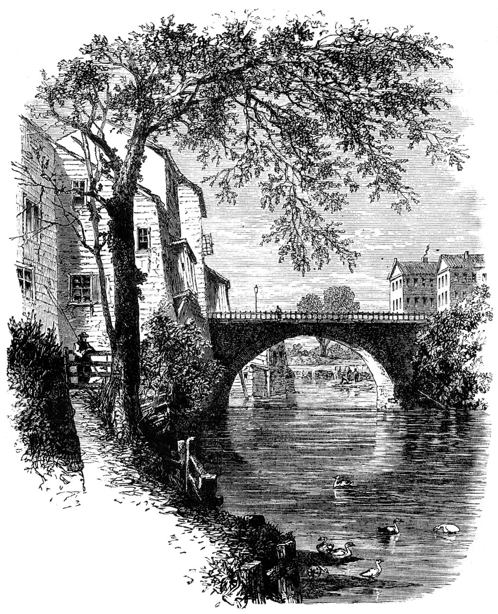 Veduta di Hartford, Connecticut, c17° secolo c1880 da Unbekannt