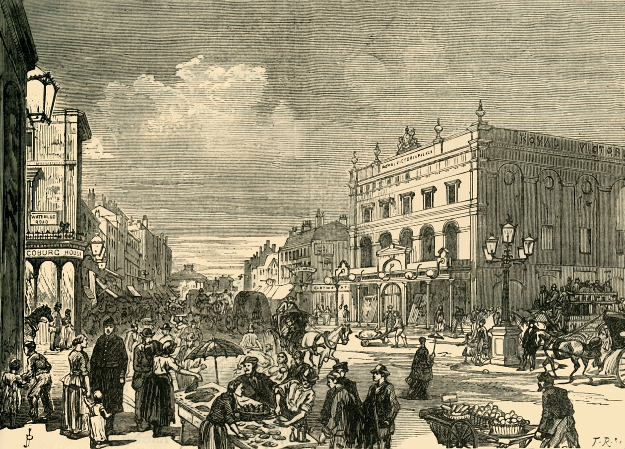Veduta nel New Cut, 1878 da Unbekannt