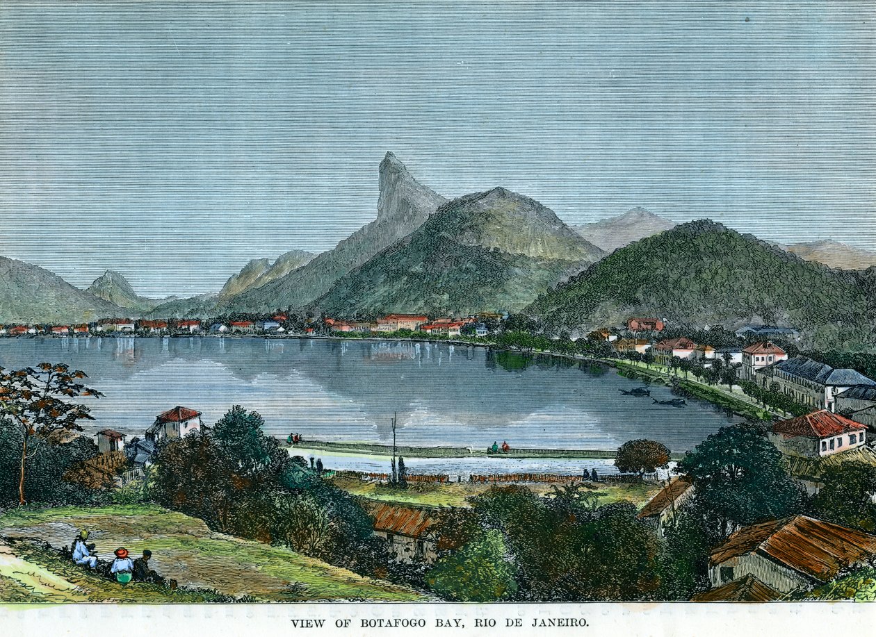 Veduta della Baia di Botafogo, Rio de Janeiro, Brasile da Unbekannt