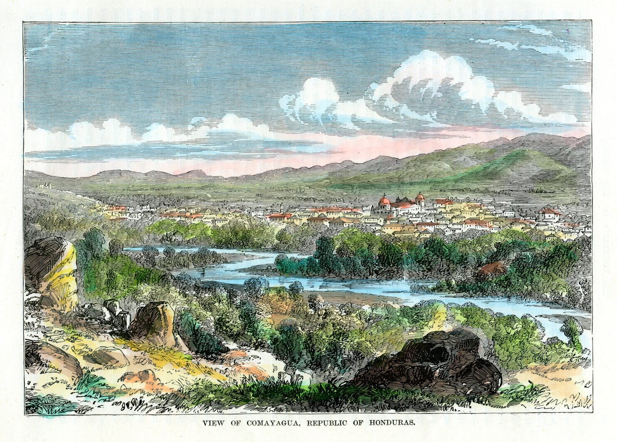 Veduta di Comayagua, Repubblica dell