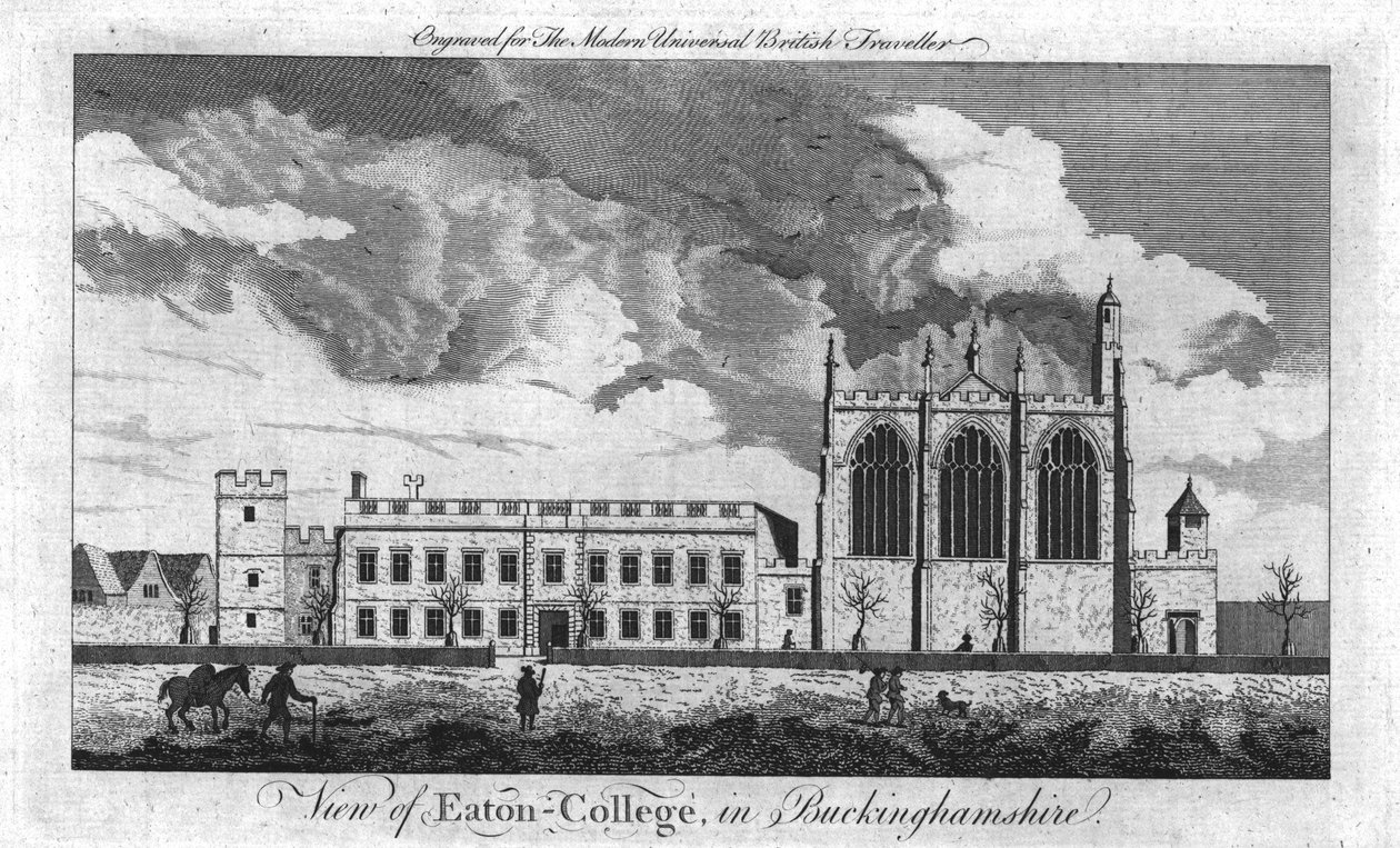 Veduta di Eaton-College, nel Buckinghamshire, c1779 da Unbekannt