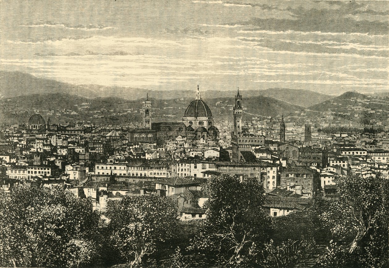 Veduta di Firenze dal Belvedere, 1890 da Unbekannt