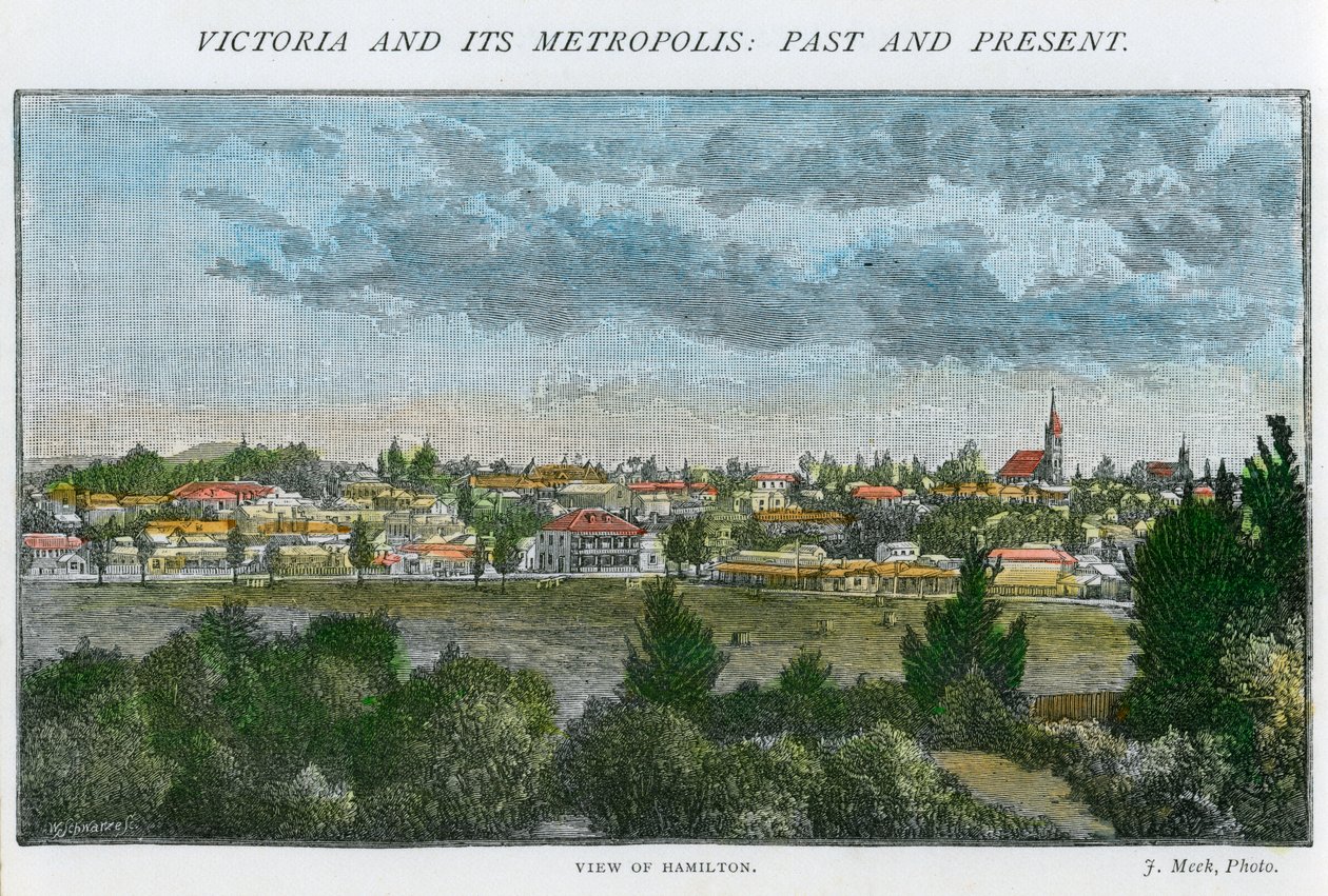Veduta di Hamilton, Victoria, Australia, c1885 da Unbekannt