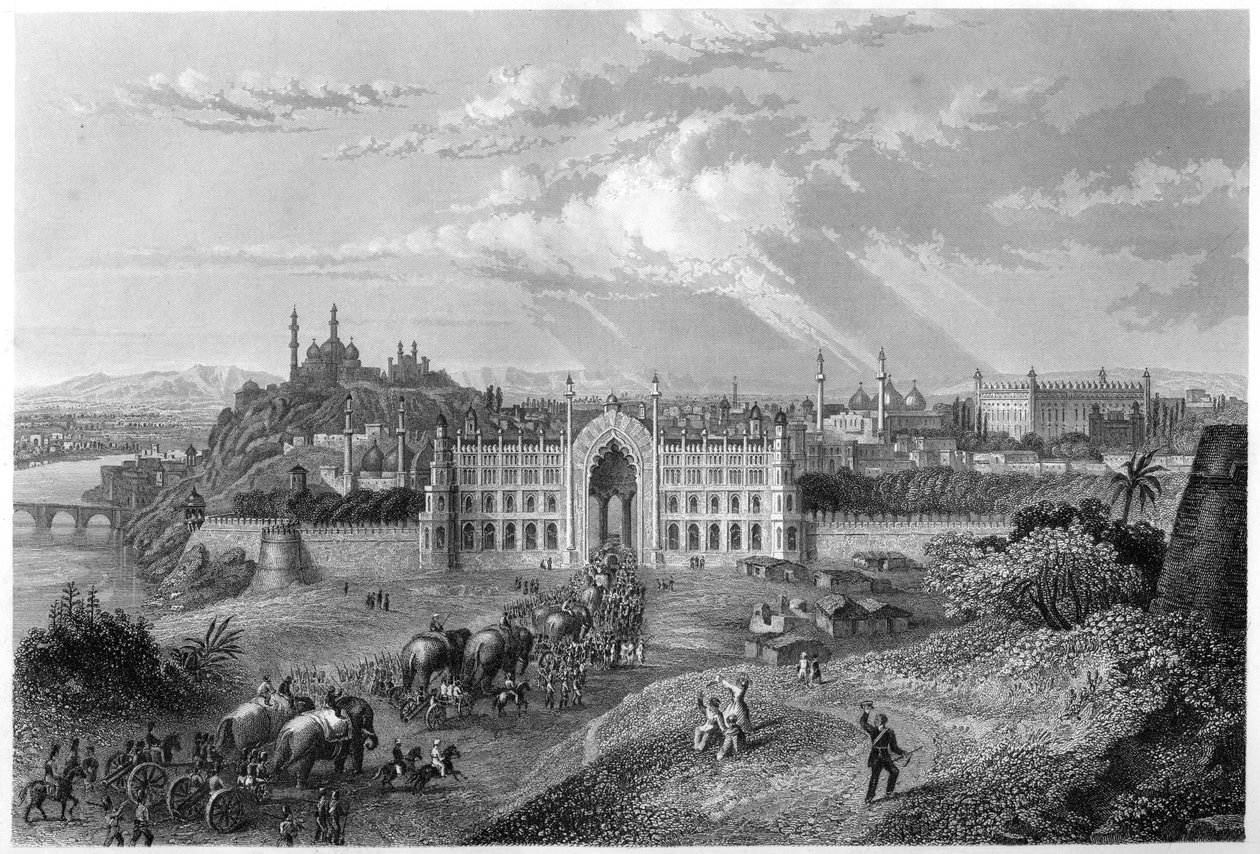 Veduta di Lucknow, India, c1860 da Unbekannt