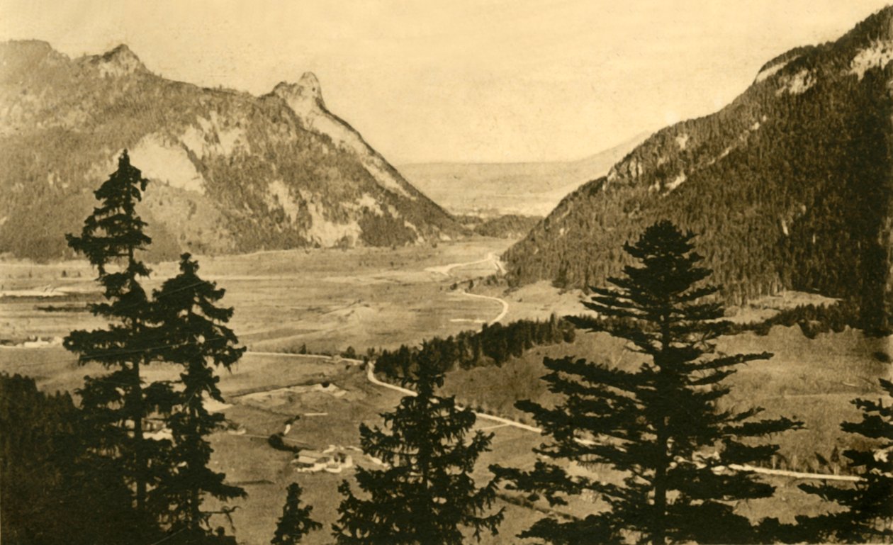 Veduta di Oberammergau, c1922 da Unbekannt