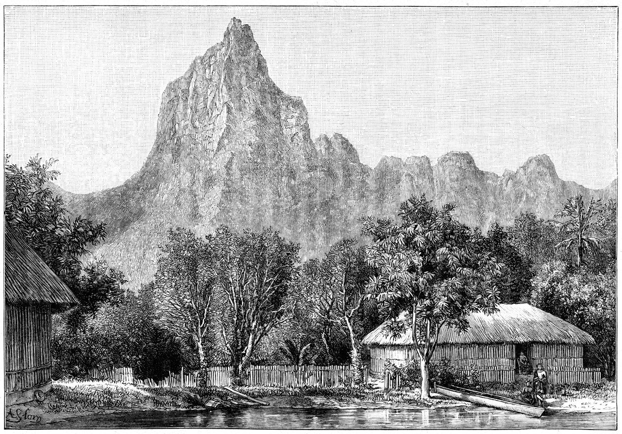 Veduta di Tahiti, 1898 da Unbekannt