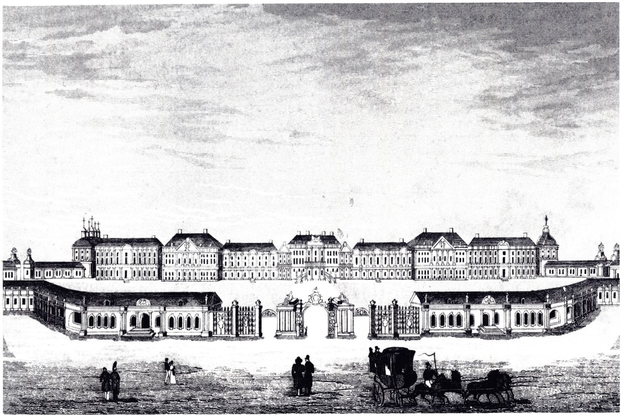 Veduta del Palazzo di Caterina a Tsarskoye Selo, c. 1840 da Unbekannt
