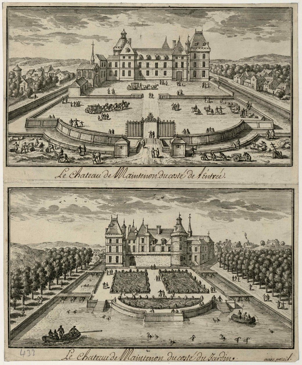Vista del Castello di Maintenon dall