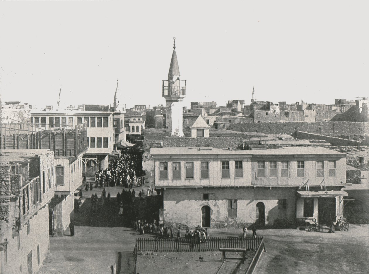Veduta della città vecchia, Suez, Egitto, 1895 da Unbekannt