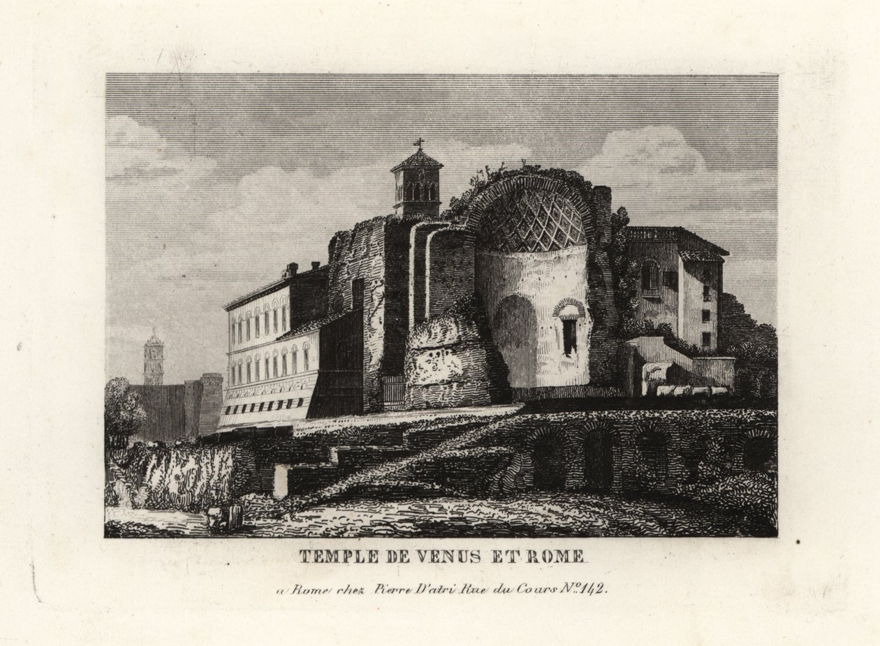 Veduta del Tempio di Venere e Roma, Roma da Unbekannt