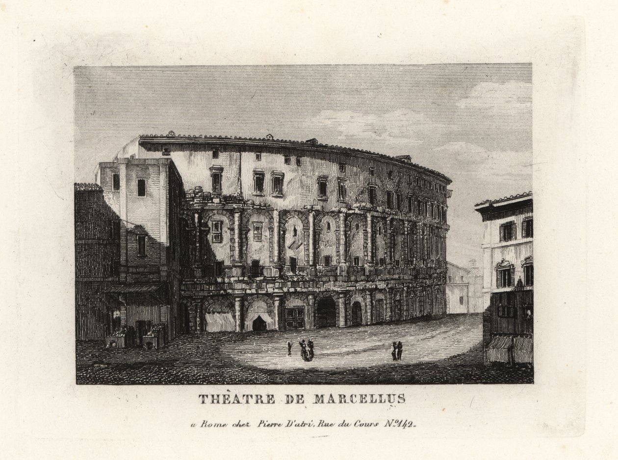 Veduta del Teatro di Marcello, Roma da Unbekannt