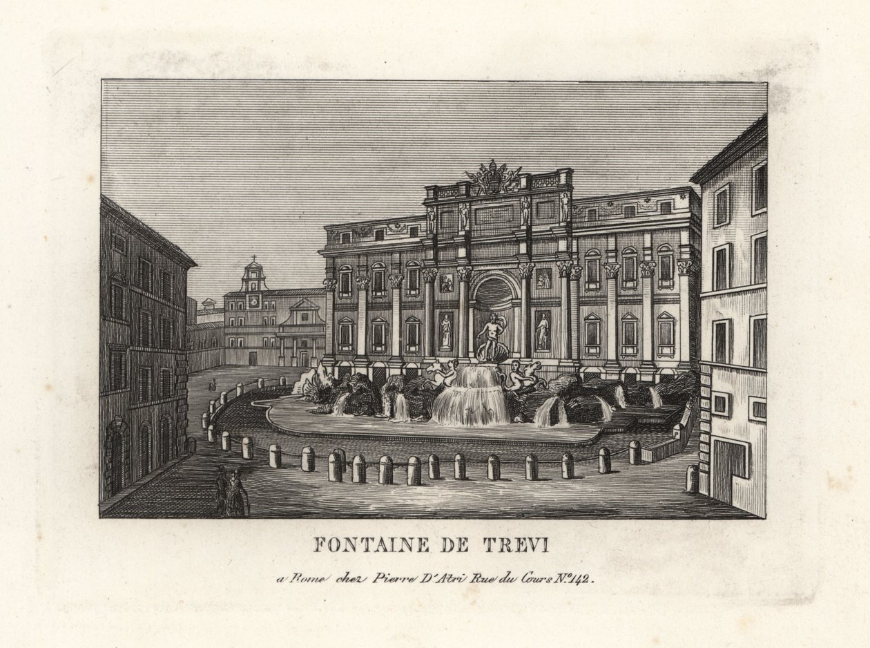 Veduta della Fontana di Trevi, Roma da Unbekannt