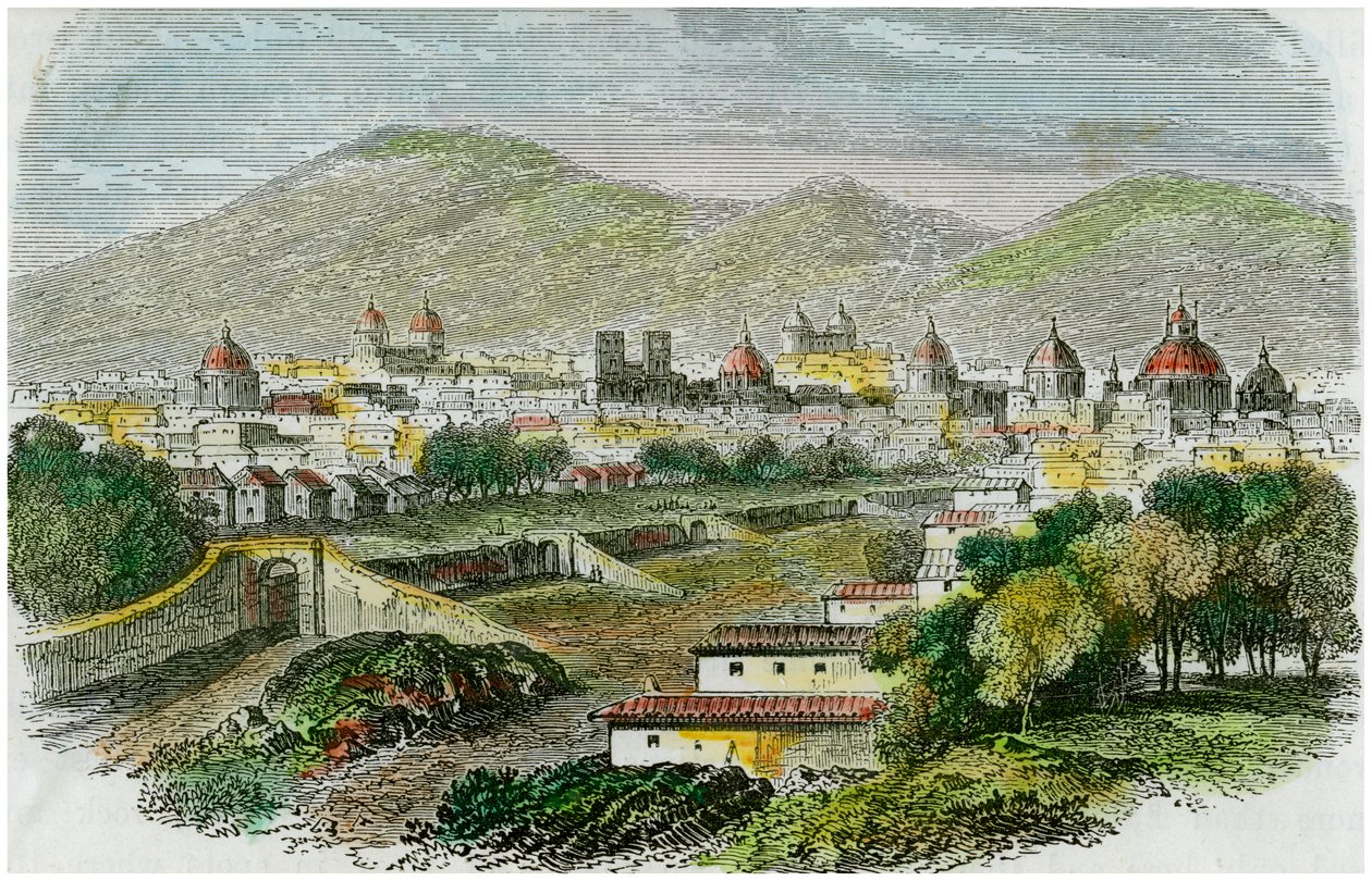 Veduta della città di Cuzco, Perù, c1875 da Unbekannt