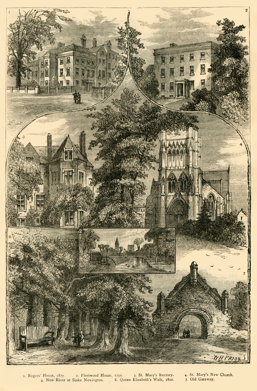 Vedute di Stoke Newington da Unbekannt