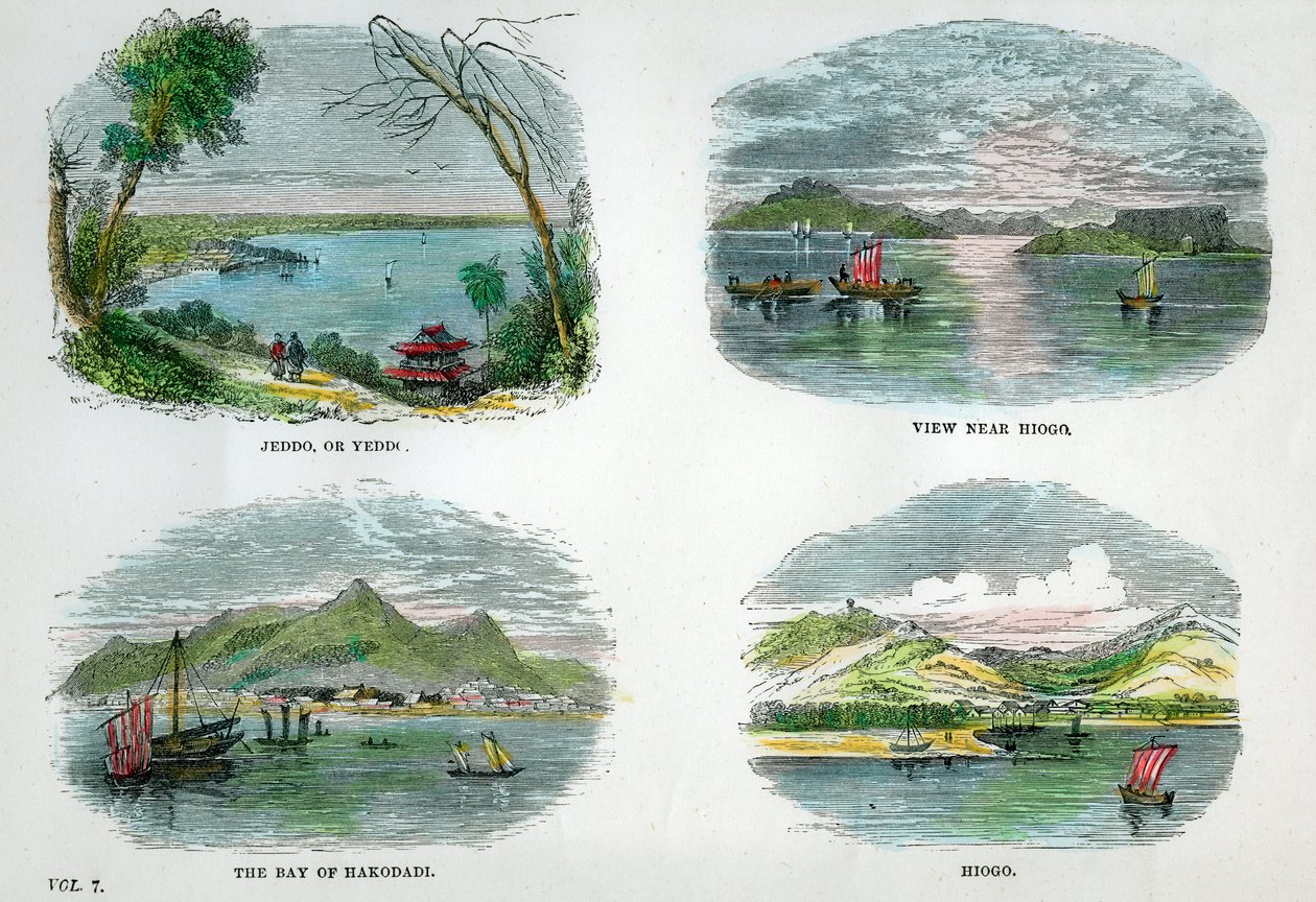 Vedute delle principali città e porti del Giappone, circa 1880 da Unbekannt