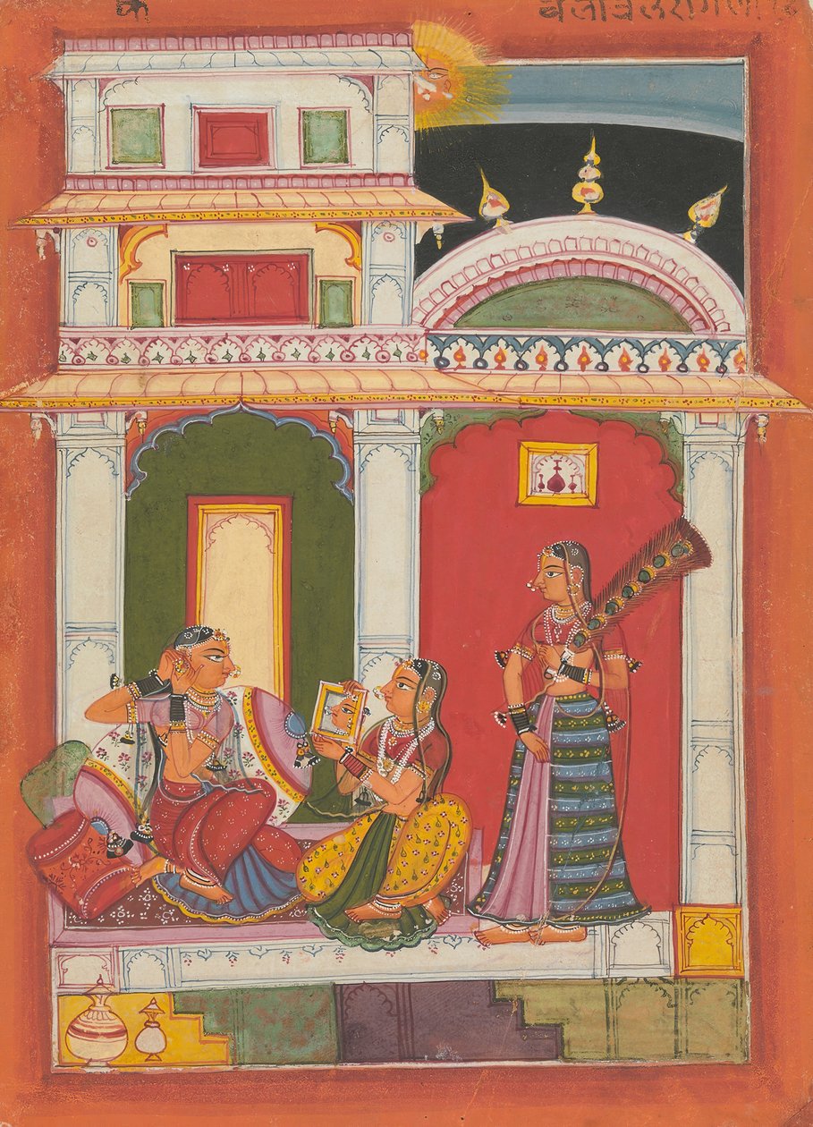 Vilaval Ragini: Folio da una serie ragamala, ca. 1680 da Unbekannt