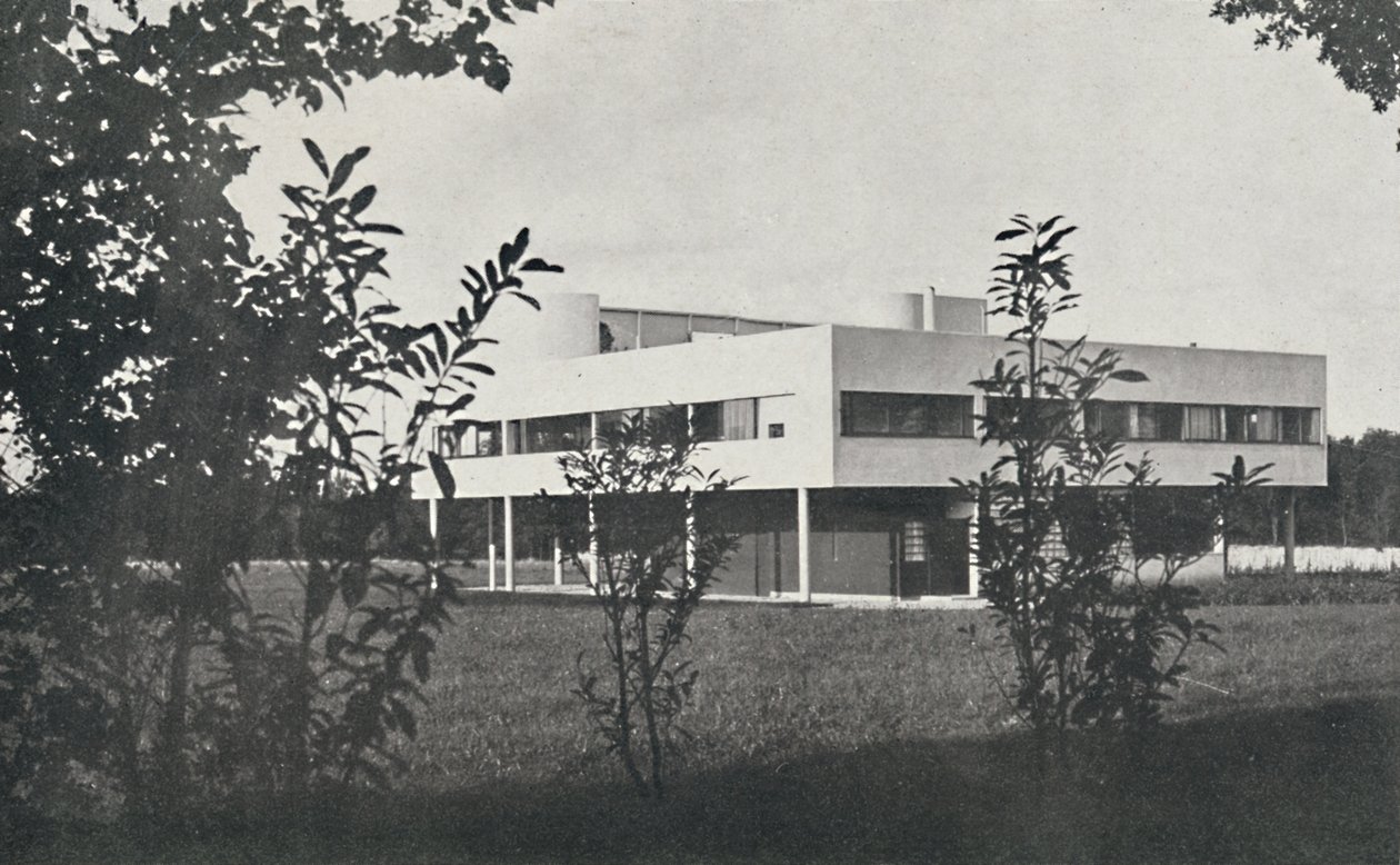 Villa a Poissy, costruita in cemento armato, 1933 da Unbekannt