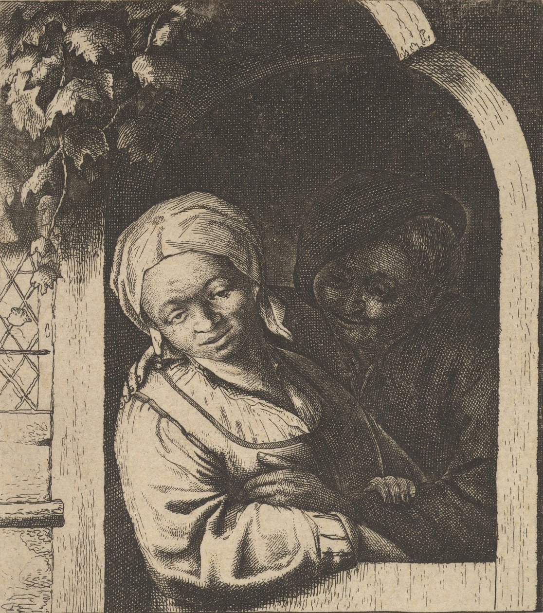Ragazza del villaggio, 1610-85 da Unbekannt