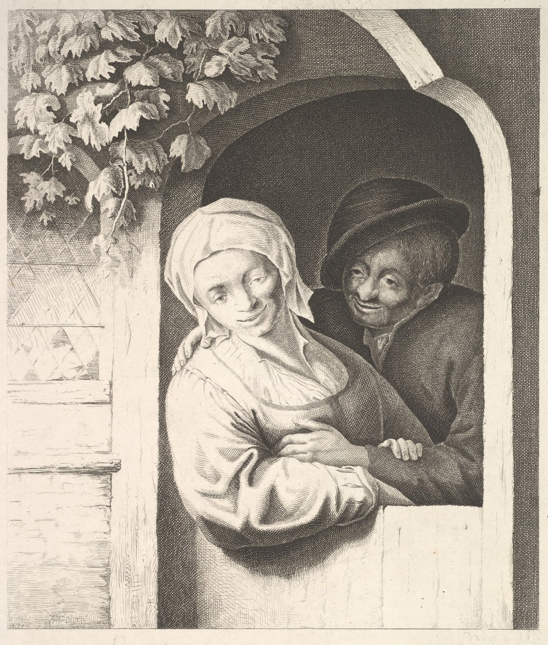 Ragazza del villaggio, 1610-85 da Unbekannt