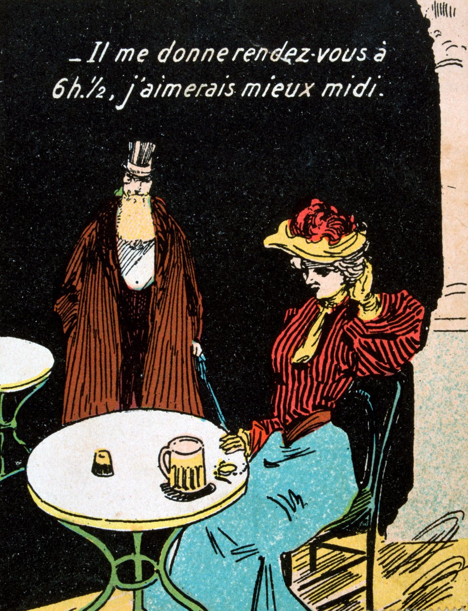Cartolina francese vintage da Unbekannt