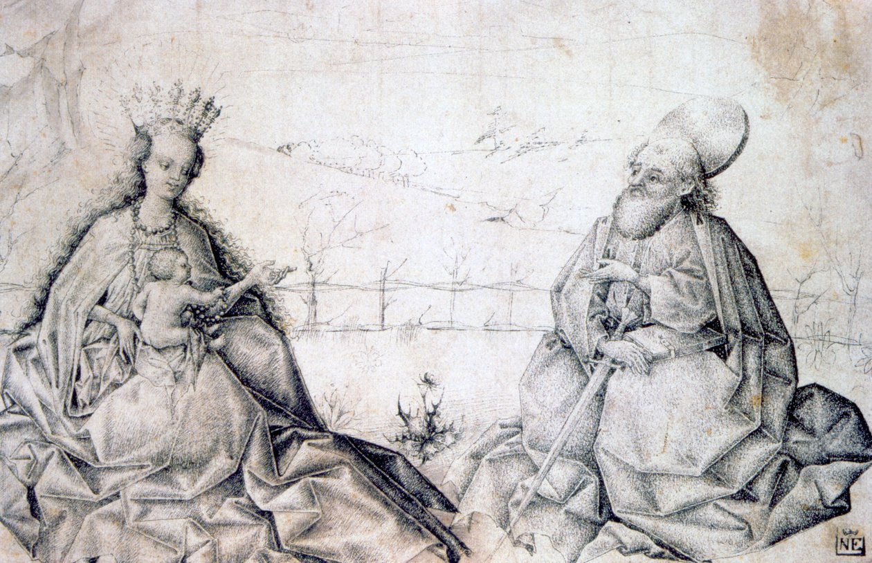 Vergine col Bambino con San Paolo, c1450 da Unbekannt