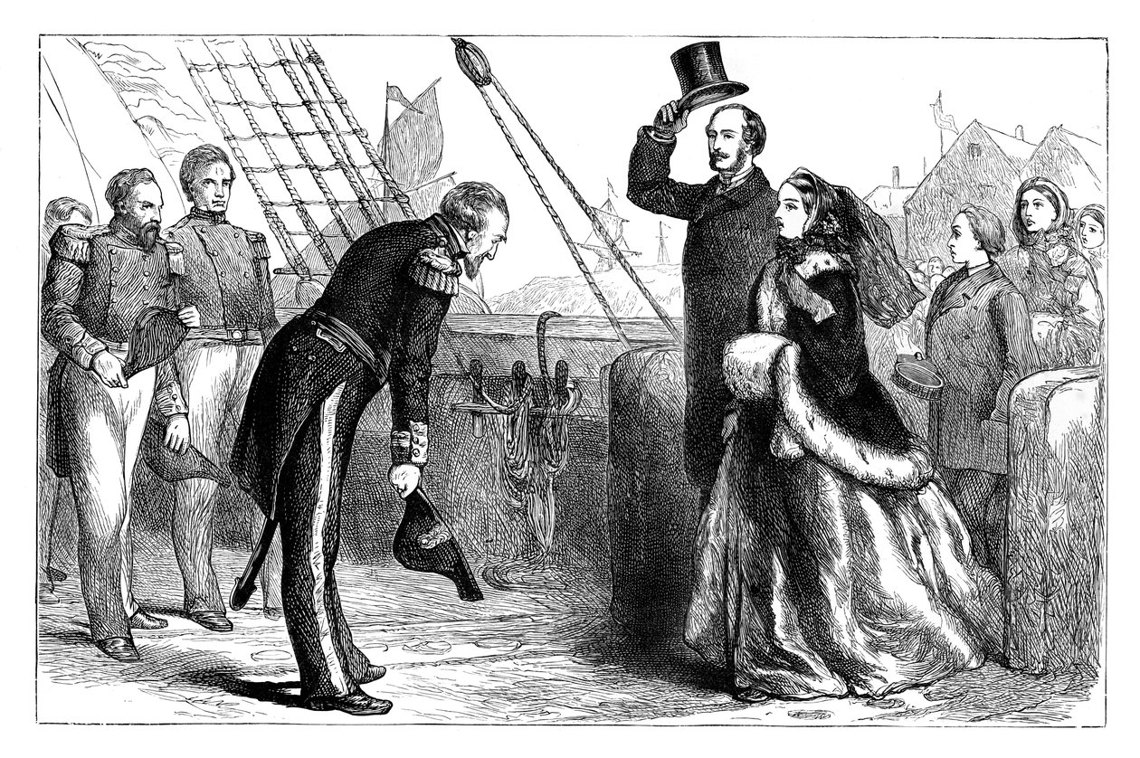 Visita della Regina e del Principe Alberto alla Resolute, 1856, c1888 da Unbekannt