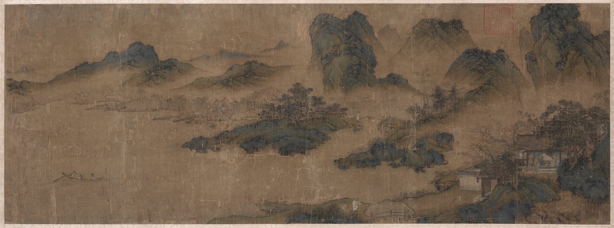 Visita a un vecchio amico nelle montagne di primavera, 1300s da Unbekannt