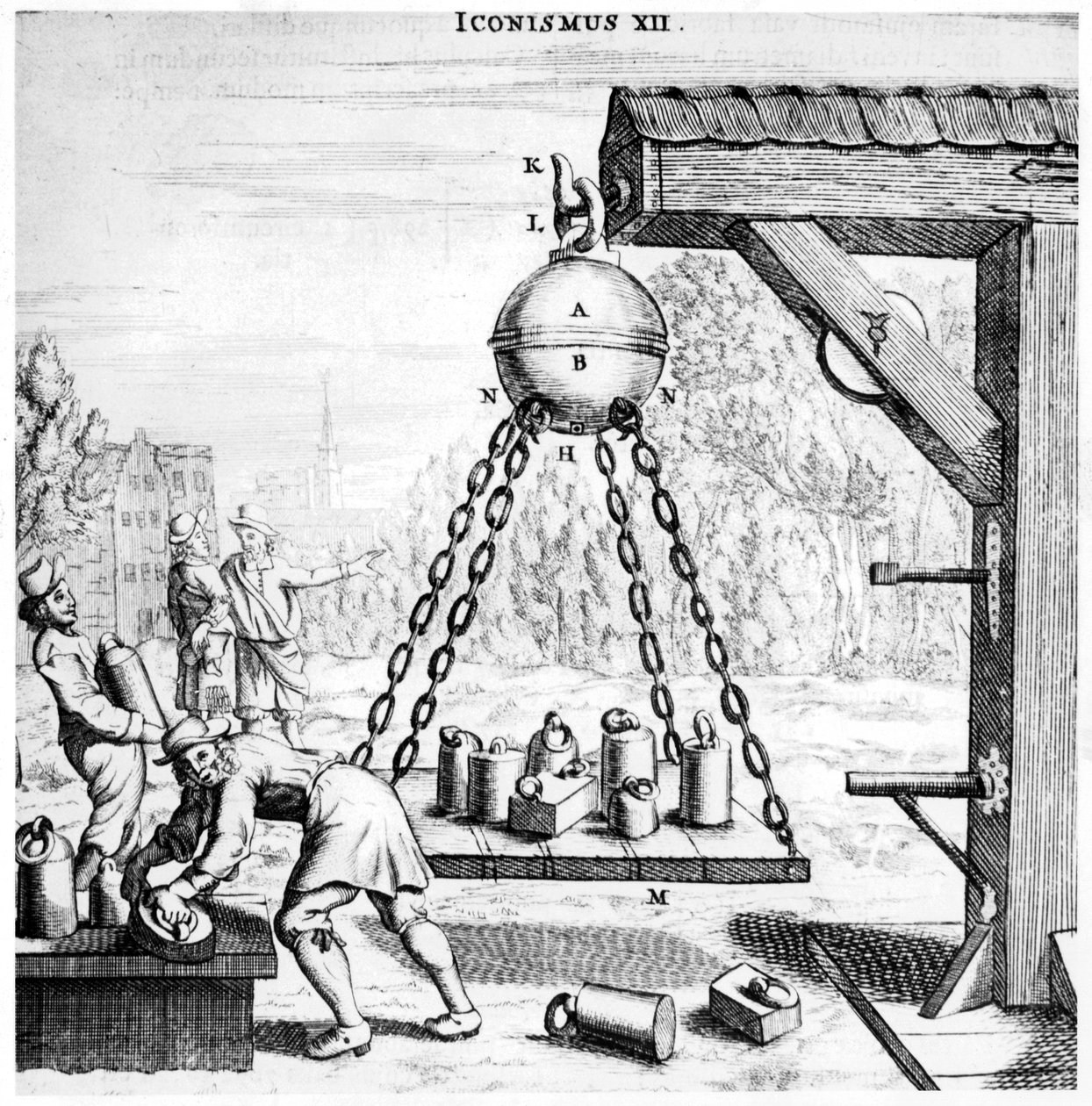 Dimostrazione di Von Guericke del potere della pressione dell